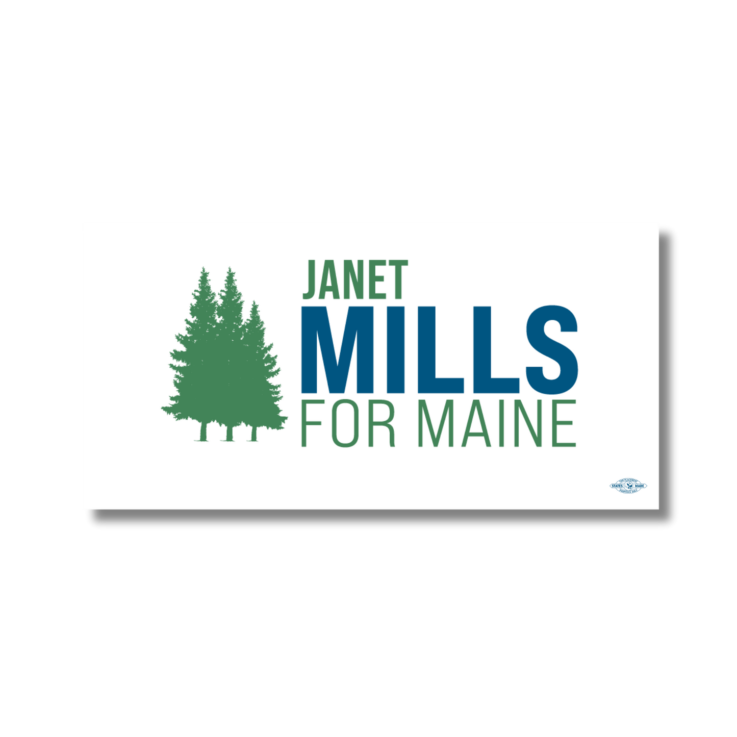 Janet Mills Logo Bumper Sticker