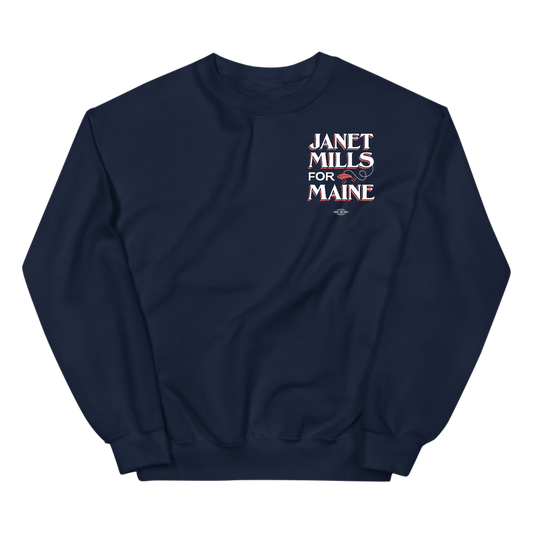 Janet Mills for Maine Crewneck Sweatshirt