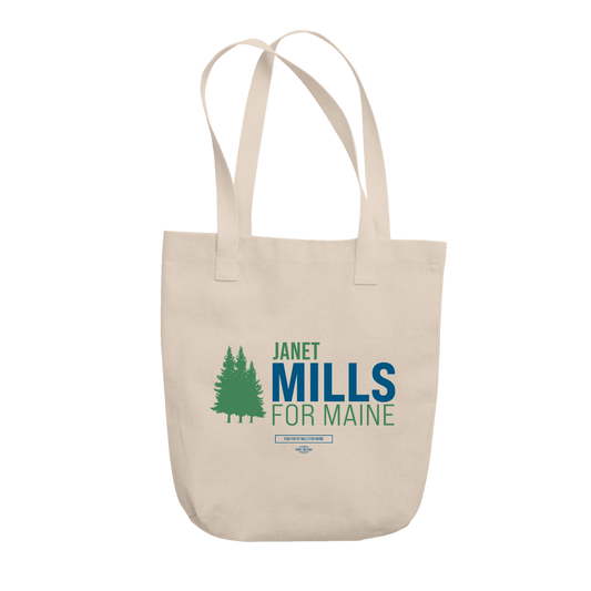 Janet Mills Logo Tote
